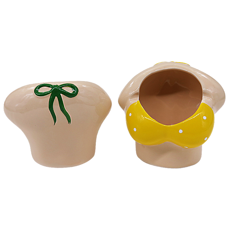 IDGAF Ceramic Female Figure Ashtray (ASH77) | 6 Count Display | Assorted Colors product image